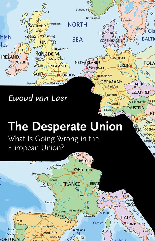 Carte de l'Europe intitulée 'The Desperate Union' par Ewoud van Laer.