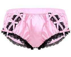 iiniim Herenslips Satijnen Tanga Sissy Slipje Mannen Bikini Slips Lingerie Erotisch Ondergoed Onderbroek M-XL