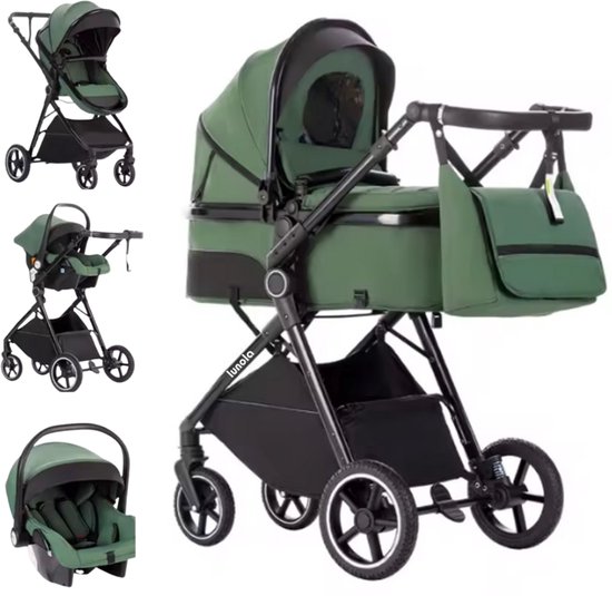 Lunola Oria - Kinderwagen 3-in-1 - Multifunctionele Buggy