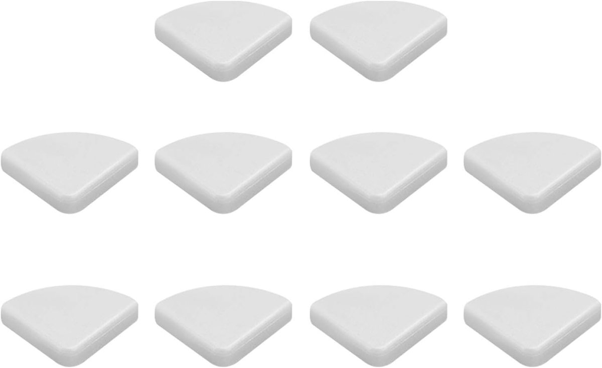 Image of 20-pack kinderbeveiligingshoekbeschermers, anti-scherpe hoekbeschermers voor meubels, siliconen hoekbeschermers voor meubels, tafels, bureaus, bedden en muren,Wit