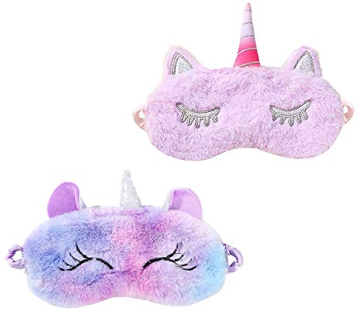 Slaapoogmasker voor Volwassenen en Kinderen - Ademend Pluche Oogmasker voor Reizen en Meditatie