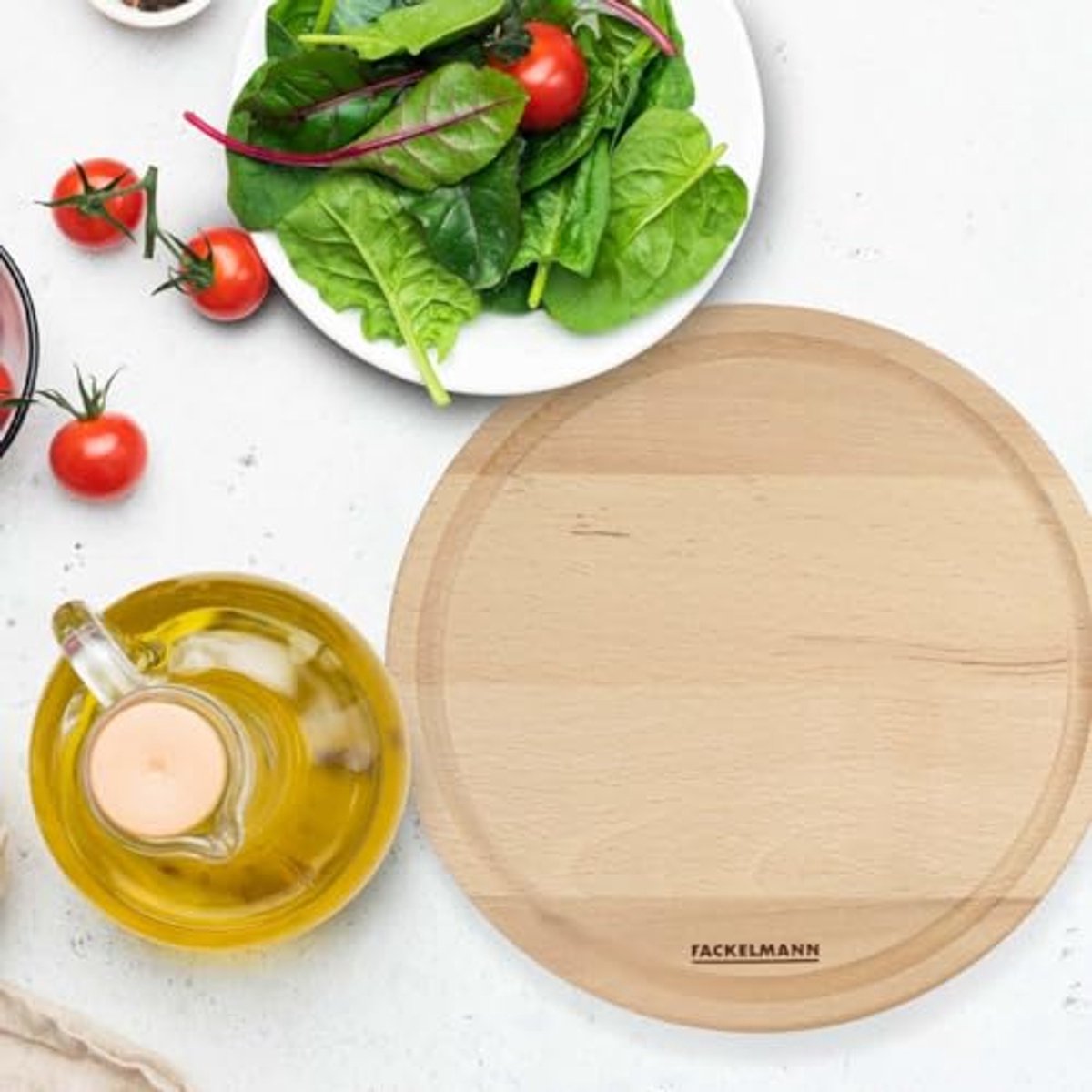Ronde FSC Snijplank 24 cm - Duurzaam en Functioneel Keukenaccessoire