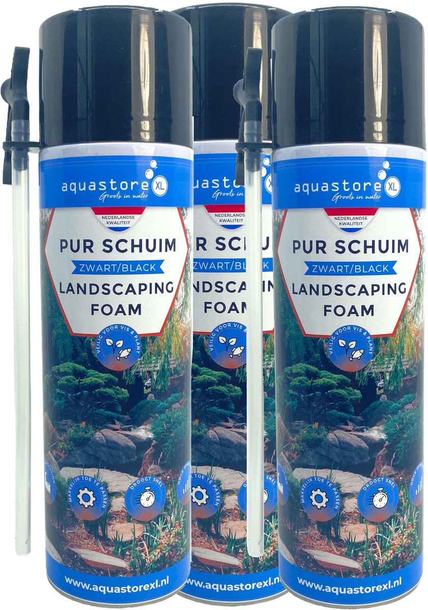 AquastoreXL Zwarte Pur 500 ml 3 stuks