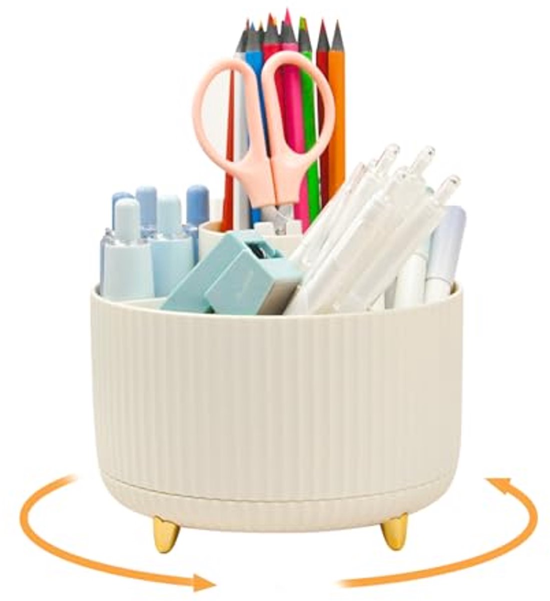 Multifunctionele Draaibare Bureau-organizer voor Kinderen met Sorteervakken