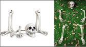 Skelet 5 delig met grondpennen - Halloween horror griezel scary