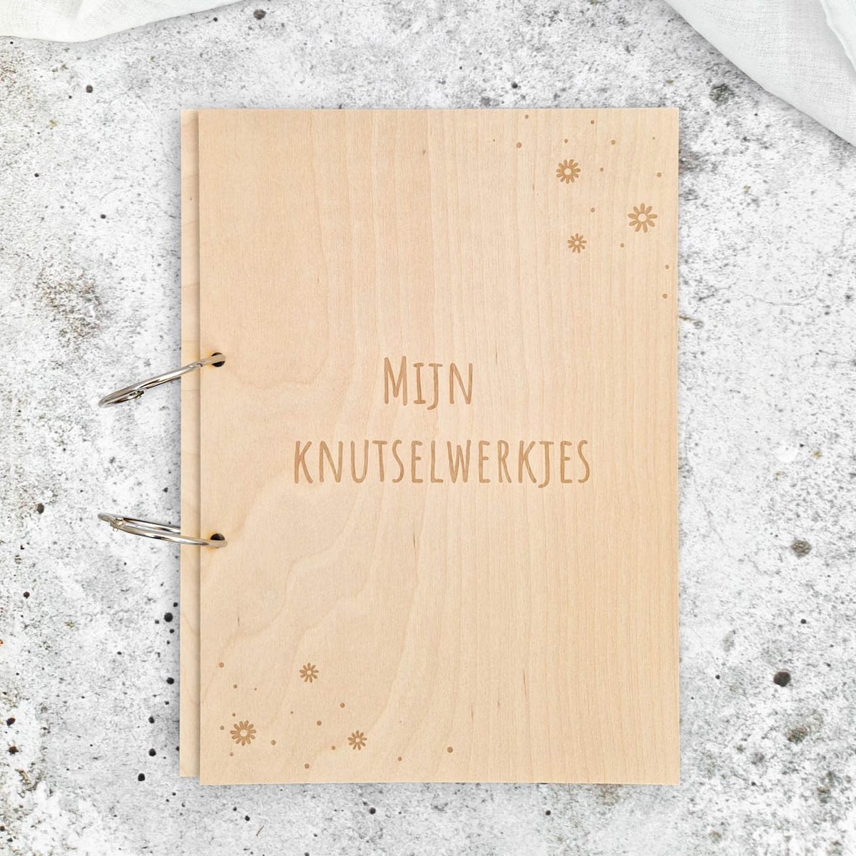 Fien & Feau | Knutselwerkjes A4 hout | Bloemetjes