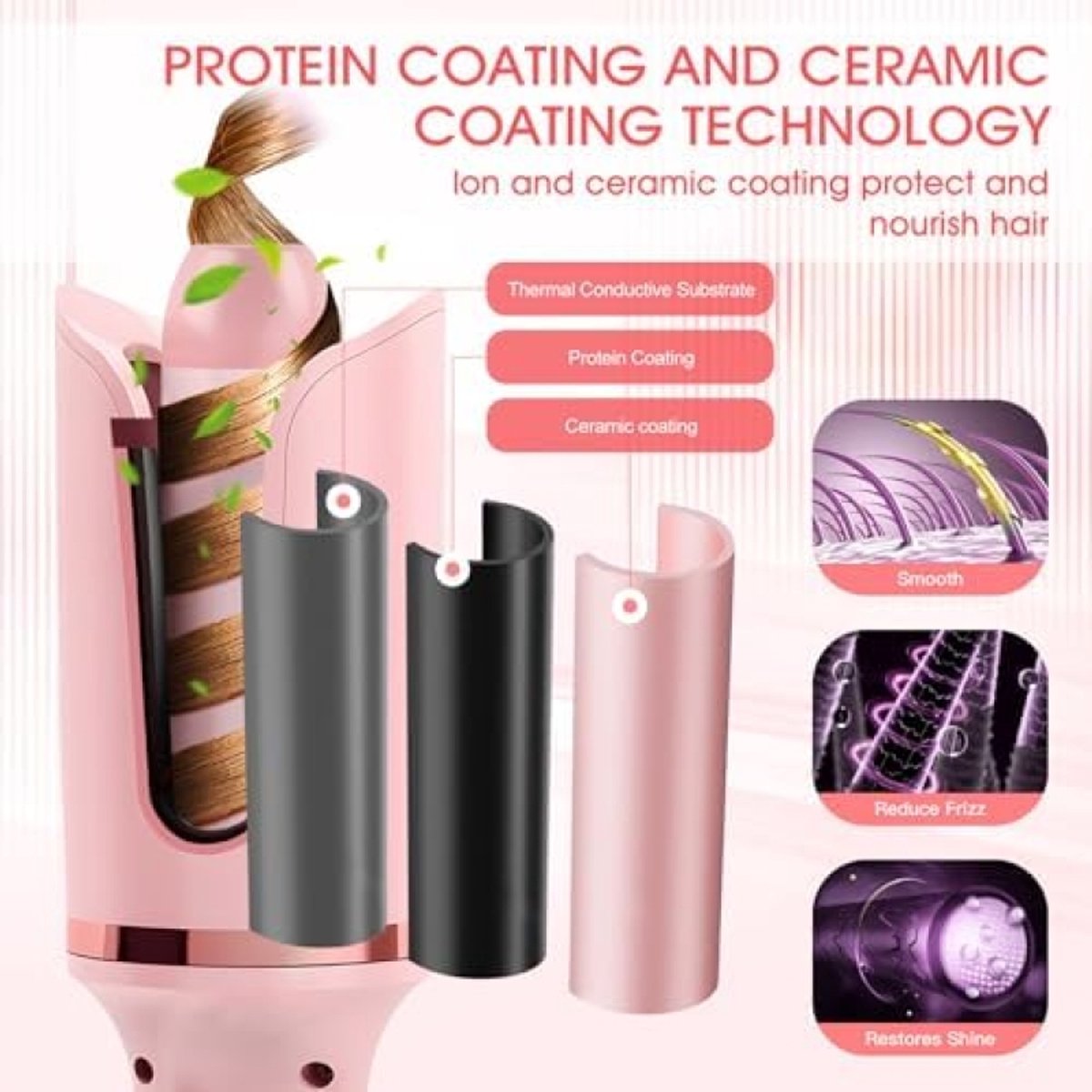 Automatische Krultang 28 mm met Keramische Coating - 3 - afbeelding 3