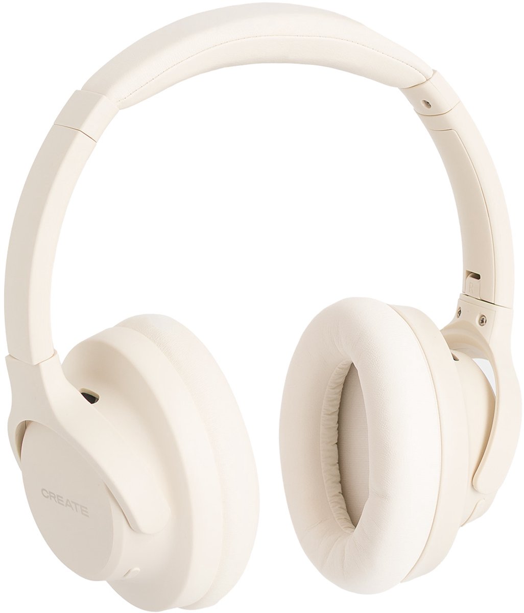 CREATE - Draadloze over-ear koptelefoon met ruisonderdrukking - Gebroken wit - HEADPHONES ANC ST