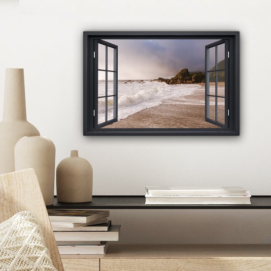 Peintures sur Toile See Through - Mer - Plage - 30x20 cm - Décoration murale