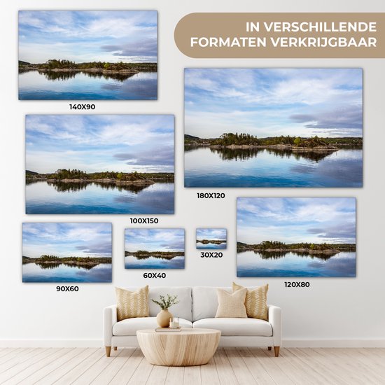 Mer du Nord à Noordwegen 140x90 cm - Tirage photo sur toile (Décoration murale salon / chambre) / Mer et plage