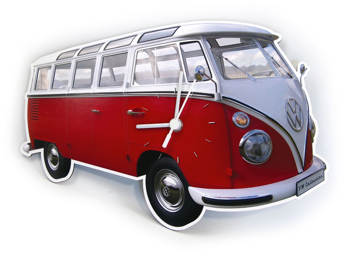 BRISA VW Collection - Wandklok in VW T1 Bulli Bus design