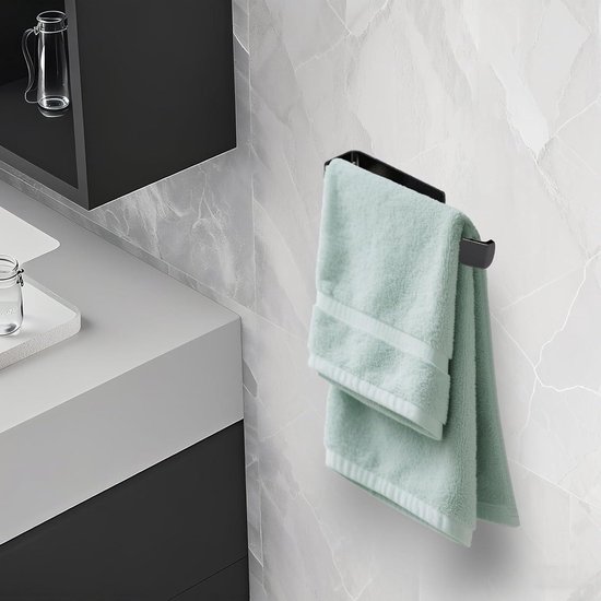 U-vorm badkamer acryl handdoekbar handdoekhouder, zelfklevend