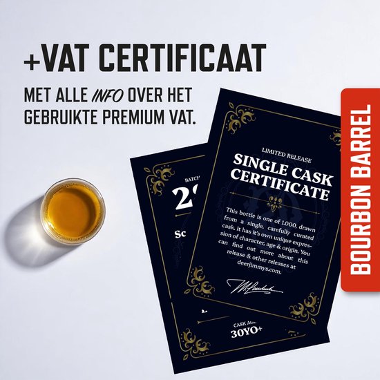 Deer Jimmy’s® Make Your Own Whiskey / Legendary Drink – Batch 23: Whiskey Kentucky Bourbon Barrel Chips – Maak je eigen drank met eiken houtsnippers van een premium whiskey vat