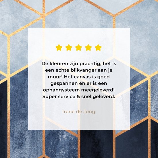 Toile Peinture Hexagone - Gold - Luxe - Motifs - 160x120 cm - Décoration murale XXL