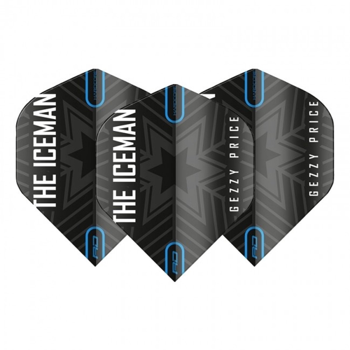 Red Dragon Gerwyn Price Black & Grey Snowflake - Dart Flights