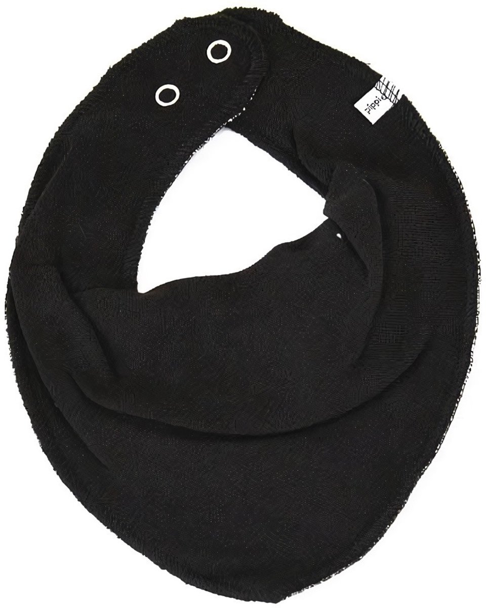 Pippi Slabbetje Bandana Junior Polykatoen Zwart One-size