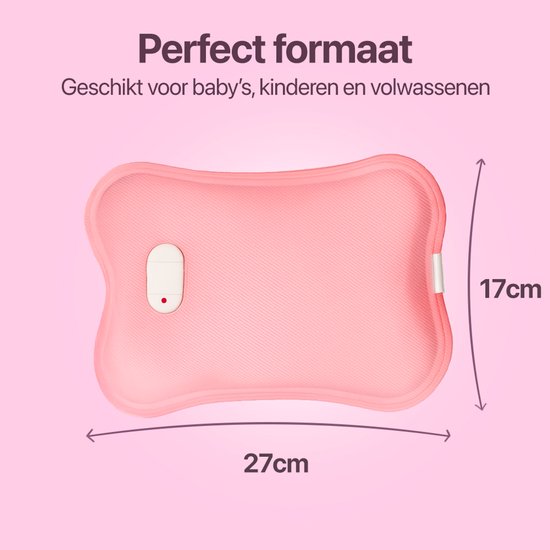 Living Needs Babykruik - Elektrische kruik - Kruik - Roze. — afbeelding 3