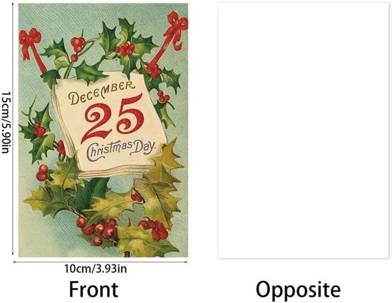 5 stuks Kerstkaarten | SET 15 ~ by GRAFIQUELIEN - De Groene Knoop