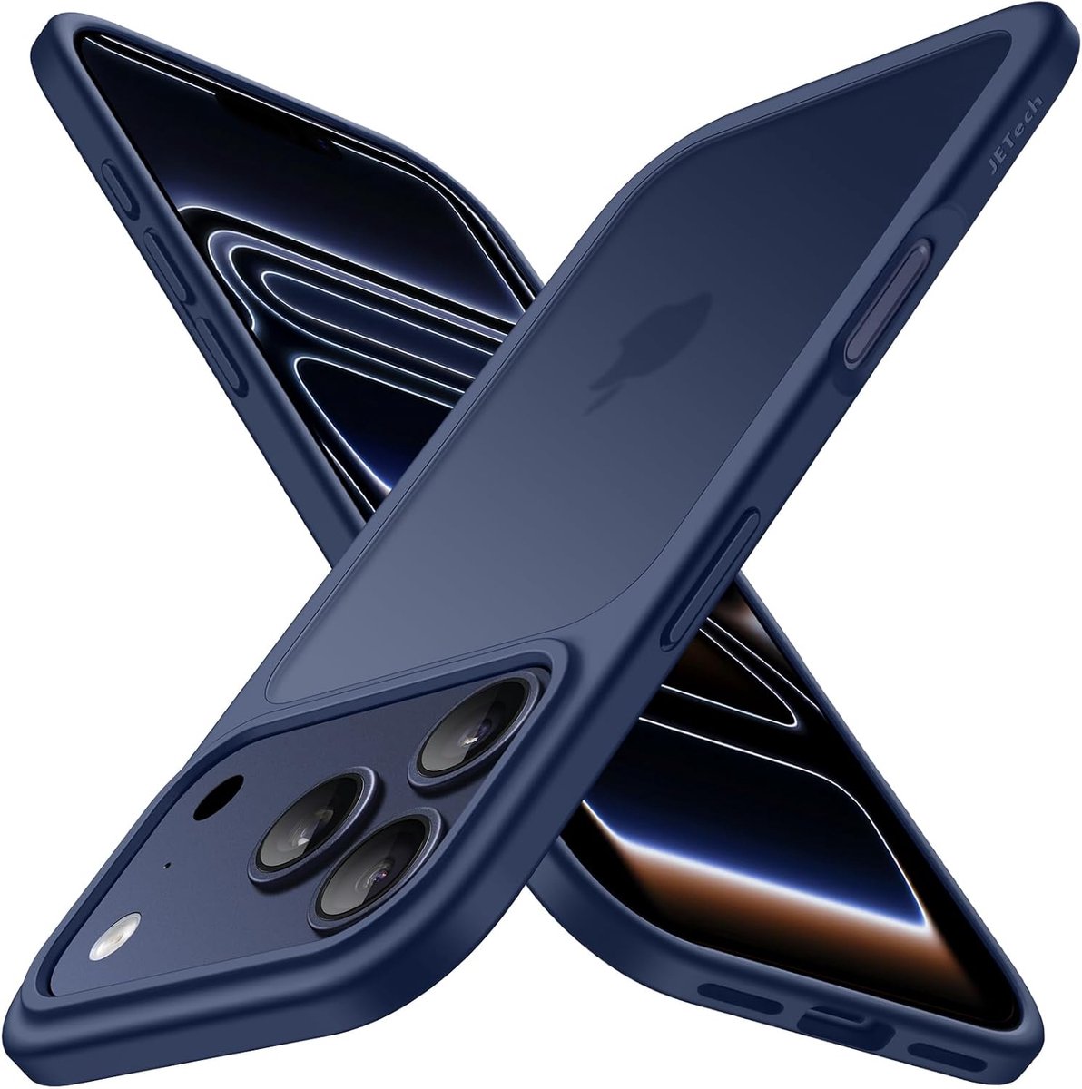 Vansdon Magnetische beschermhoes voor iPhone 17 Pro met 1 stuk gehard glas, compatibel met MagSafe, valbescherming in militaire kwaliteit, transparante matte beschermhoes, dun, schokbestendig