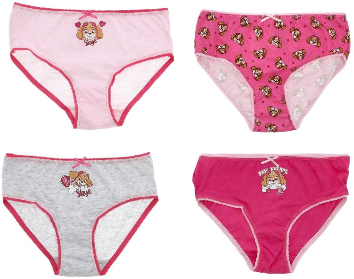 PAW Patrol Onderbroek - Set van 4 - Katoen - Roze