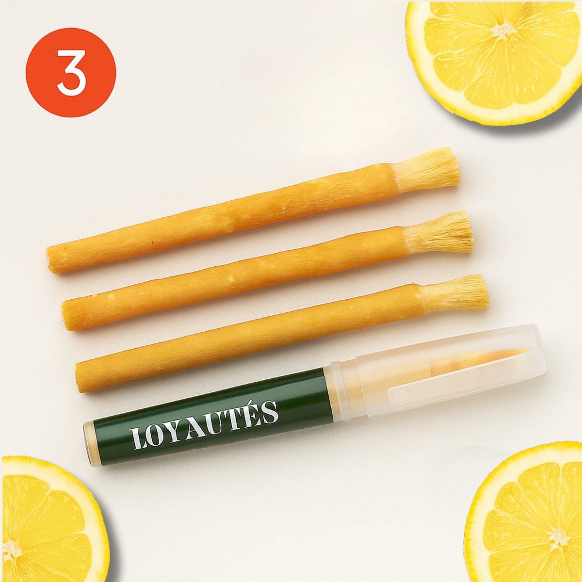 Miswak Lemon – 3 stuks – met houder – Sewak – Siwak – Natuurlijke Tandenborstel – Biologisch & Fluoridevrij – Antibacterieel – Sunnah – Halal Verzorging – Tandverzorging – Natuurlijk Alternatief voor Plastic Tandenborstels – Mondverzorging Zonder Tan