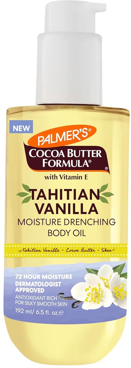 Palmer's, Cocoa Butter Formula with Vitamin E - Moisture Drenching Body Oil - Tahitian Vanilla (192 ml)