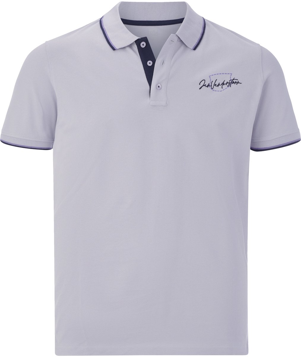 Jan Vanderstorm herren Poloshirt - 72/74 - lichtlila - Plus Size