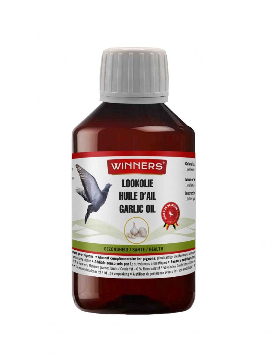 Belgian Winners Lookolie 250ml - supplement voor duiven - spijsvertering, bloedzuiverend