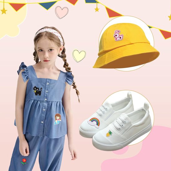 AUTOWNLUX 14 stuks strijkpatches voor kinderen, patches om op te strijken, gesorteerde patches om op te strijken, patches om op te strijken of op te naaien, kinderkleding, kleding, jassen, rugzakken