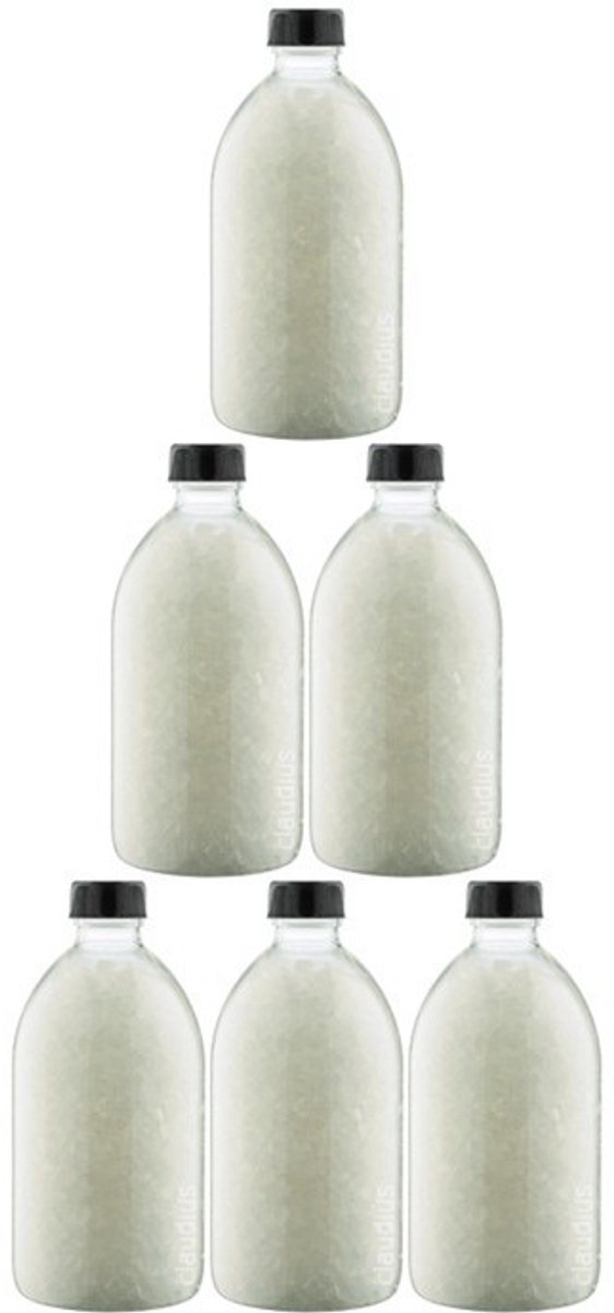 Claudius Badzout Relaxing Moment - 600 gram - Fles met zwarte dop - set van 6 stuks