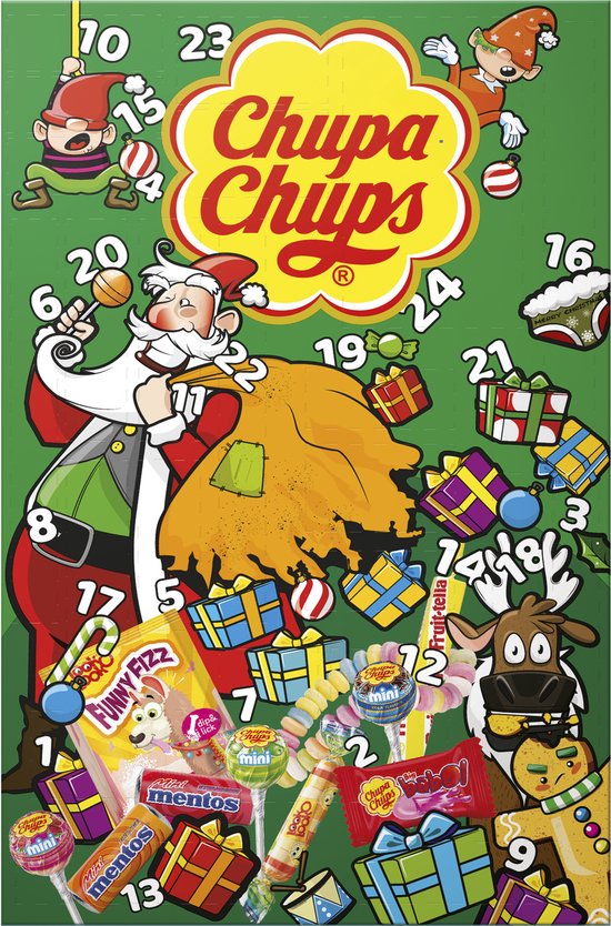 Chupa Chups Advent Kalender - Snoep - 1x180gr
