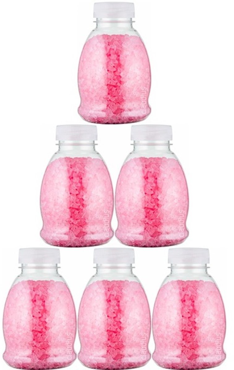 Claudius Badzout Rozen - 375 gram - Fles met transparante dop - Set van 6 stuks