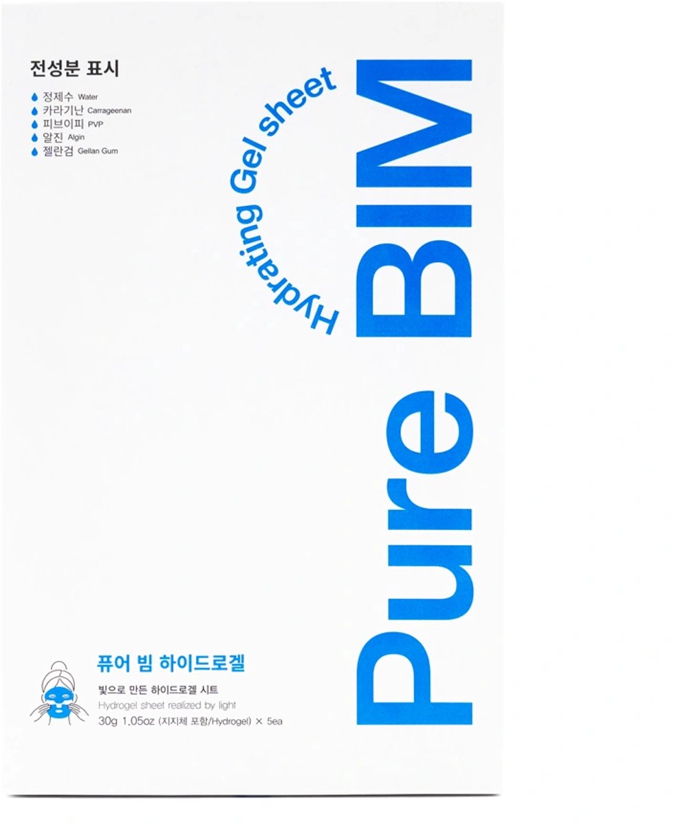 Pure Bim Hydrating Gel Sheet / Verzachtend, hydraterend bladmasker 1 st