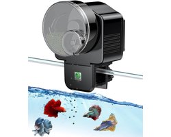 Automatische Voederautomaat - 65ml - Visvoerdispenser met Timer - 12 of 24 uur - Vakantie Voersysteem Vis - Automatische vissenvoerder - Vochtbestendige - Vissen Visvoer Voer Automaat - voor Aquarium, Vistank, Schildpaddentank - Werkt op Batterij