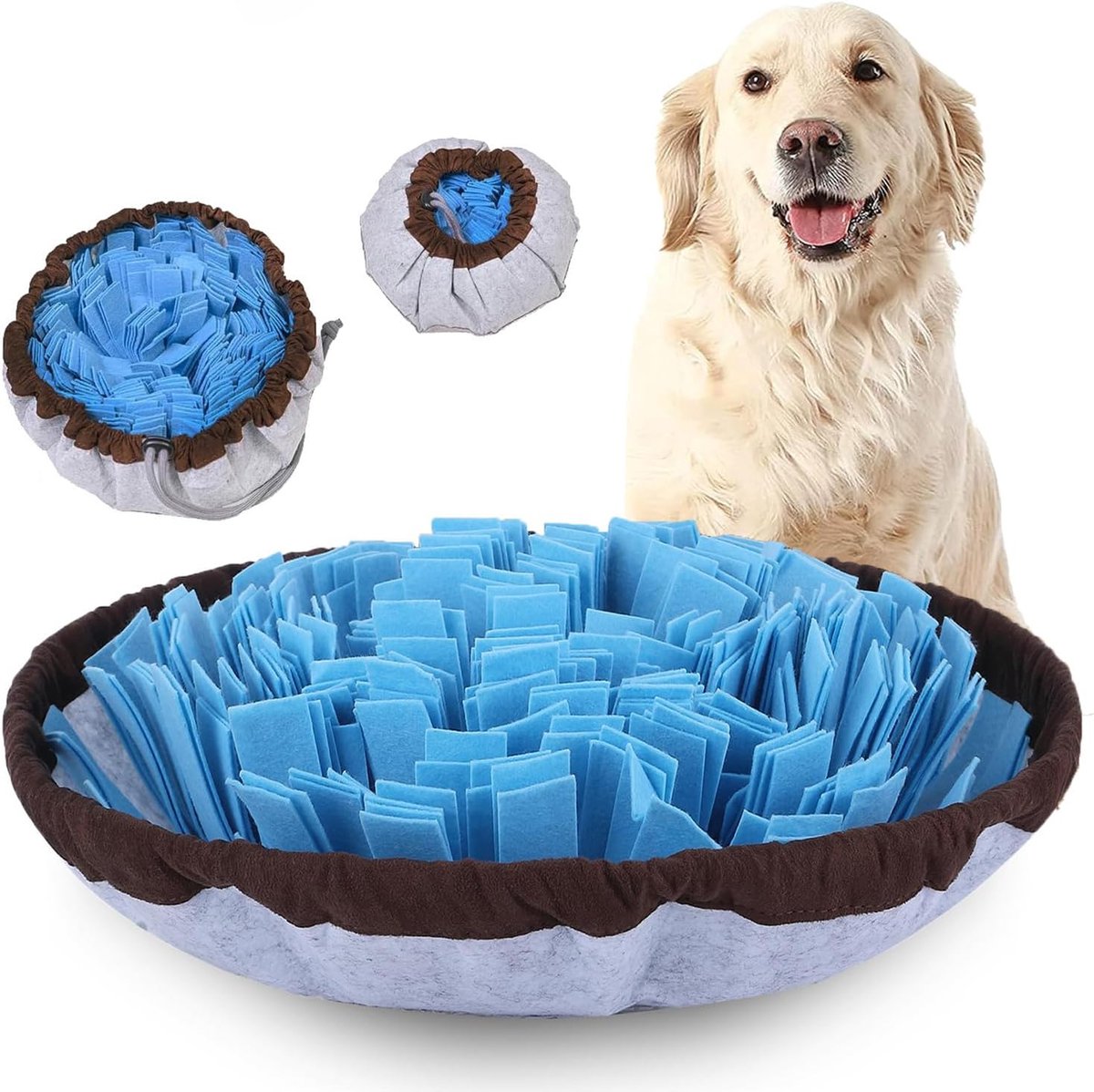 BOTC Snuffelmat voor honden – Slow Feeder – Verstelbaar – voor grote en kleine rassen – stressverlichting – Stimuleert foerageren