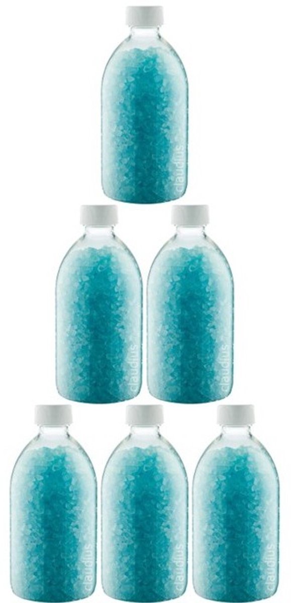 Claudius Badzout Opium - 600 gram - Fles met witte dop - Set van 6 stuks