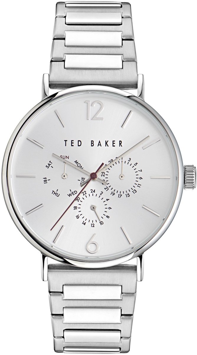 Ted Baker Phylipa Gents Timeless Analoog Horloge Zilveren Toon Case: 100% Stainless Steel | Armband: 100% Stainless Steel 41 BKPPGF304W0