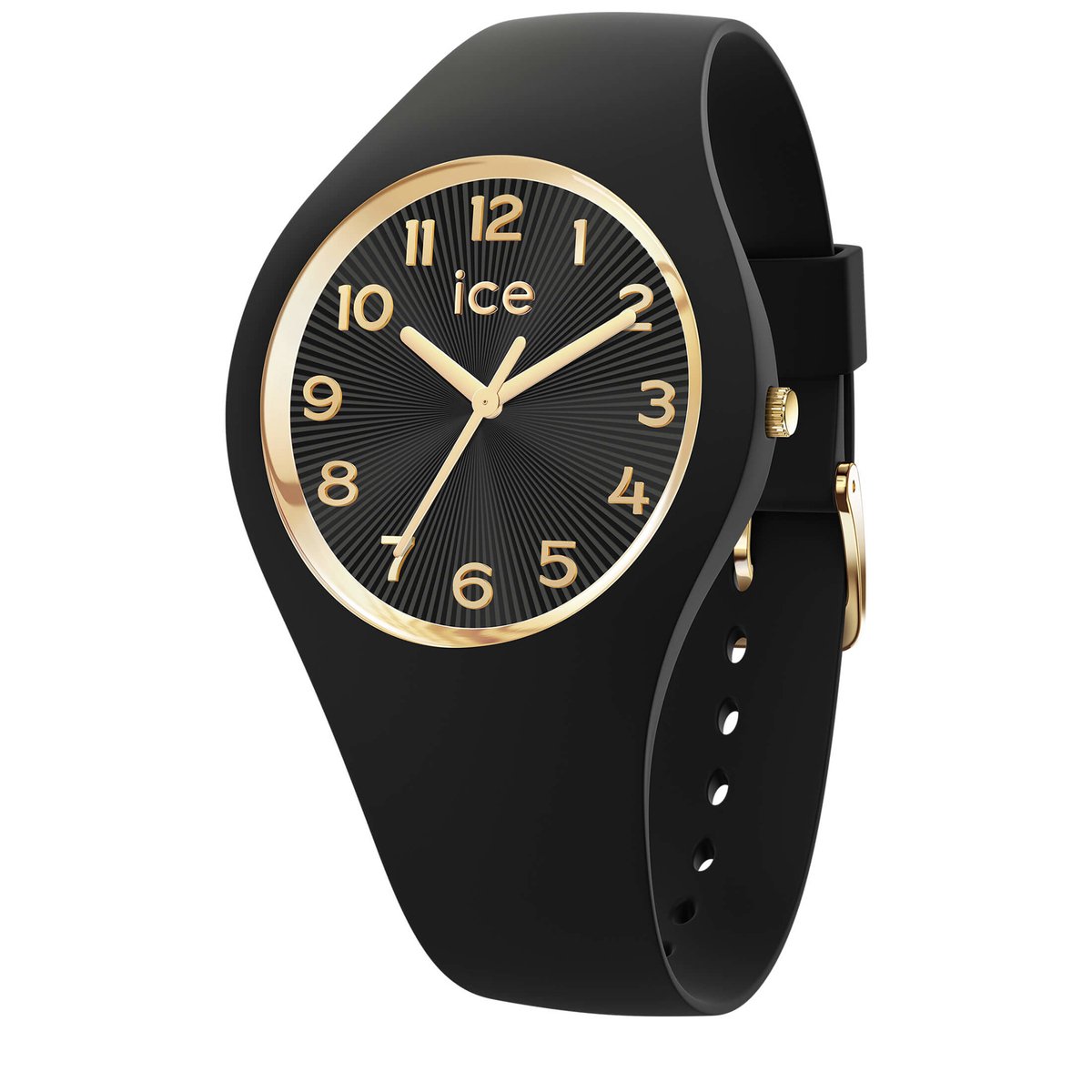 Ice Watch ICE champagne - Black 025257 Horloge - Siliconen - Zwart - Ø 37 mm