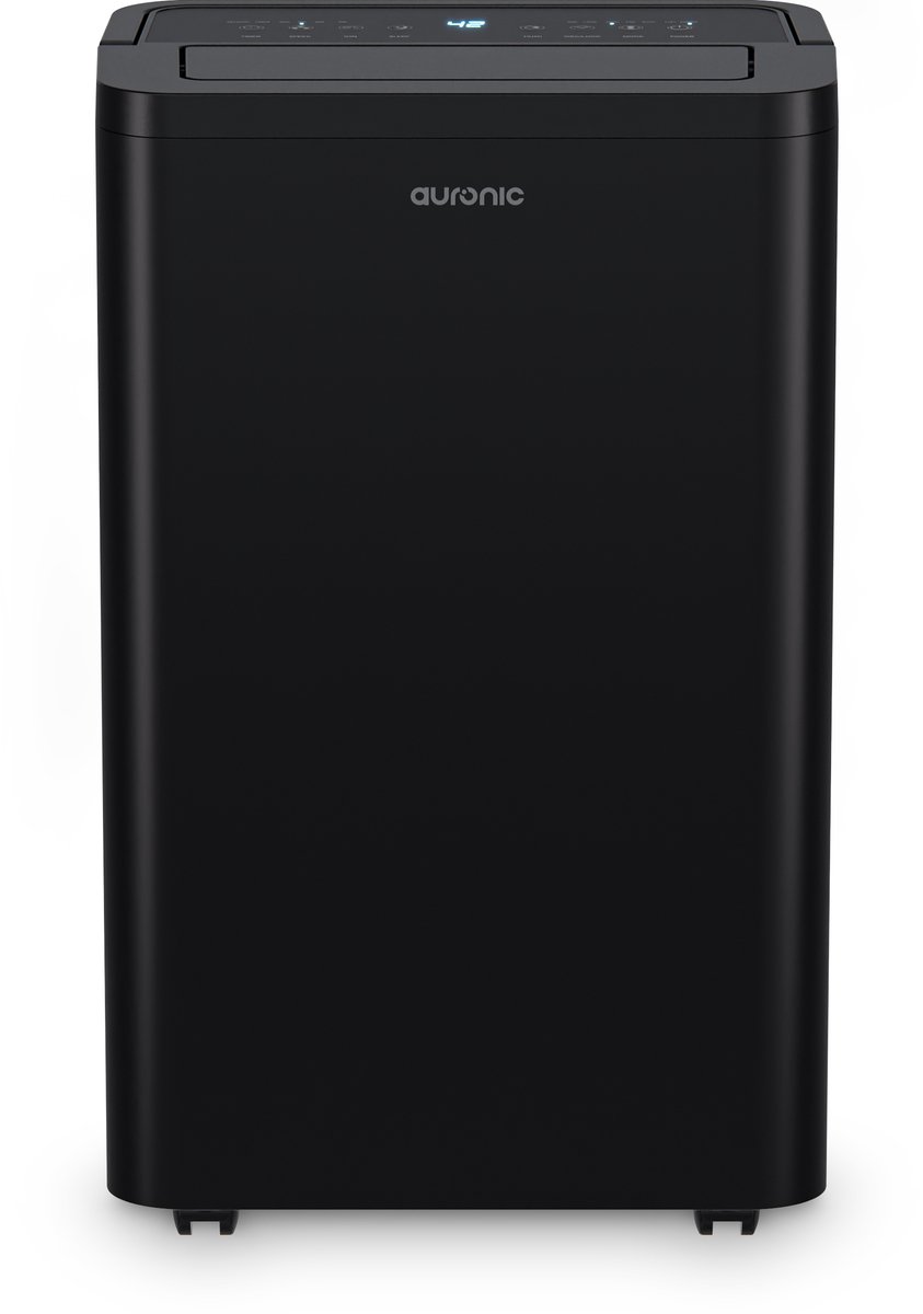 Auronic Luchtontvochtiger en Luchtreiniger - Compact Pro Plus - 24L - Slaapkamer, Badkamer, Woonkamer en Kantoor - Vochtopnemer voor in Huis - Zwart
