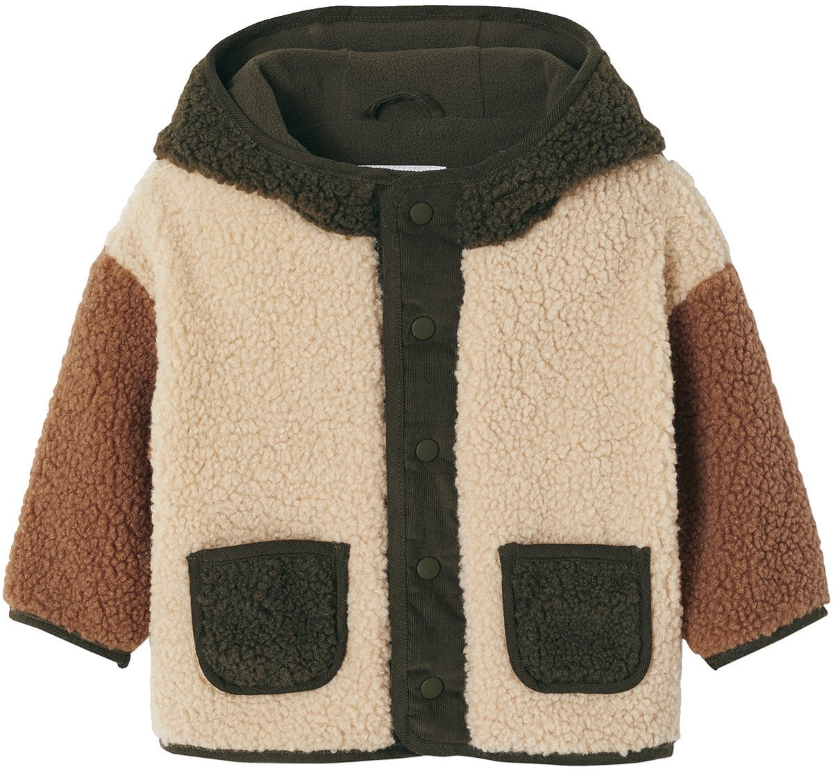 Vertbaudet Sherpa mantel met capuchon voor baby