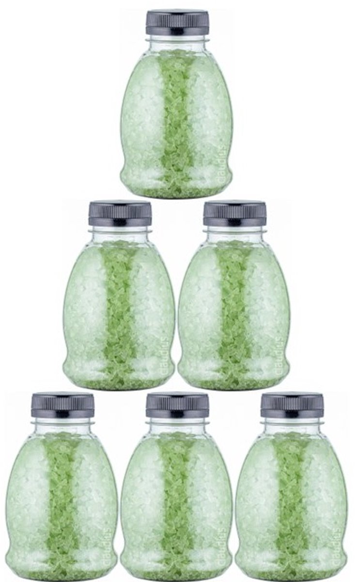 Claudius Badzout Eucalyptus - 375 gram - Fles met zwarte dop - Set van 6 stuks