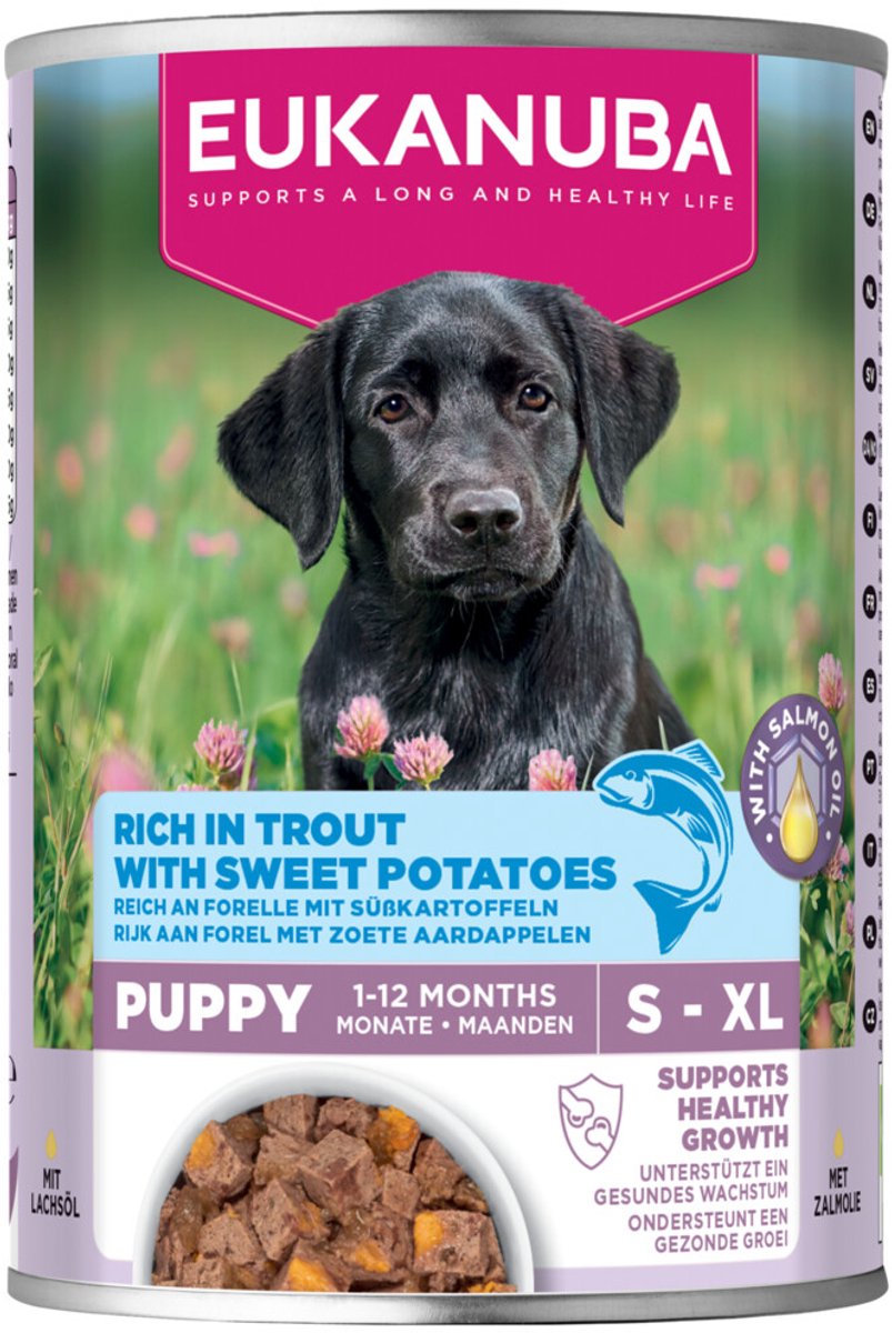 Eukanuba Life Care Dog Hondenvoer Nat Puppy Trout & Sweet Potaties – 400 gr