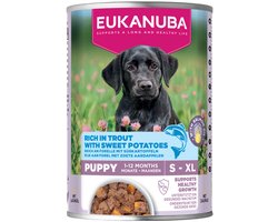 Eukanuba Hondenvoer Nat Life Care Dog Puppy Forel en Zoete Aardappel - 6 x 400 gr - Voordeelverpakking
