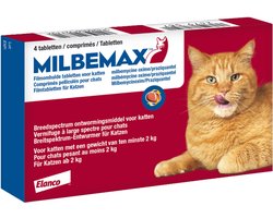 Milbemax Kat - Ontwormingsmiddel - 2 x 2 tabletten