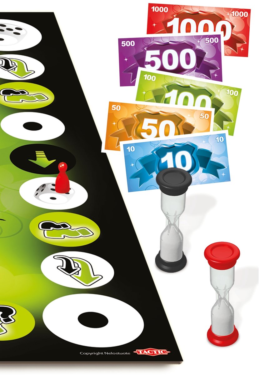 Tactic Wedden Dat Je Het Kan? - Bordspel - Familiespel - Partyspel - Denk- en Doe Opdrachten - Wedden met Speelgeld - 300 Kaarten - Met Junioropdrachten - 3 tot 6 Spelers - Vanaf 8 Jaar — afbeelding 10