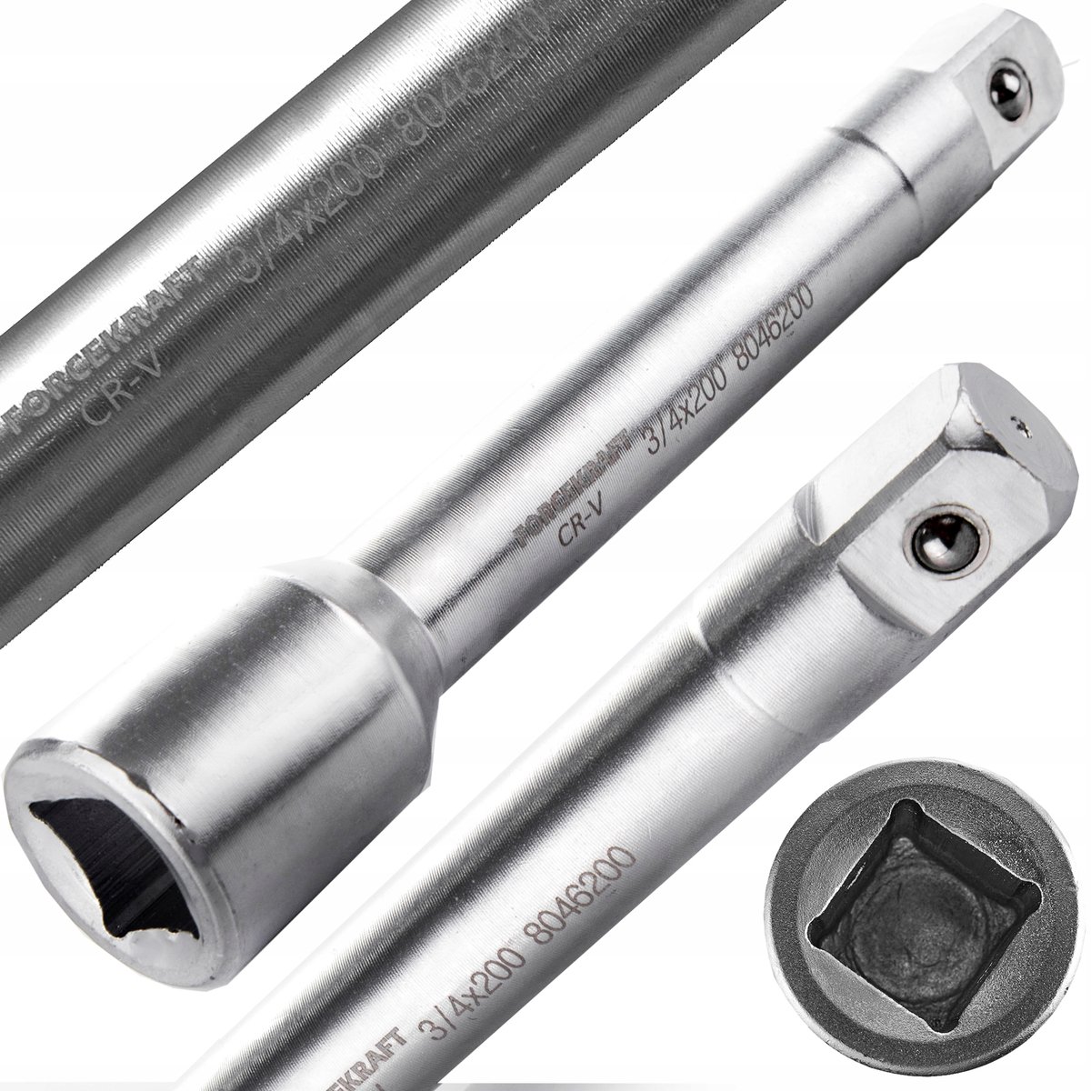 Verlengstuk Dop 3/4" 200mm CrV Staal