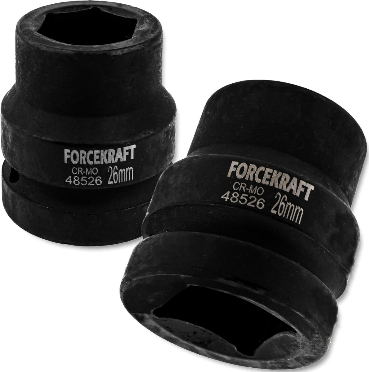 Krachtkracht Impact dopp 1" 26 mm 6-kant CrMo