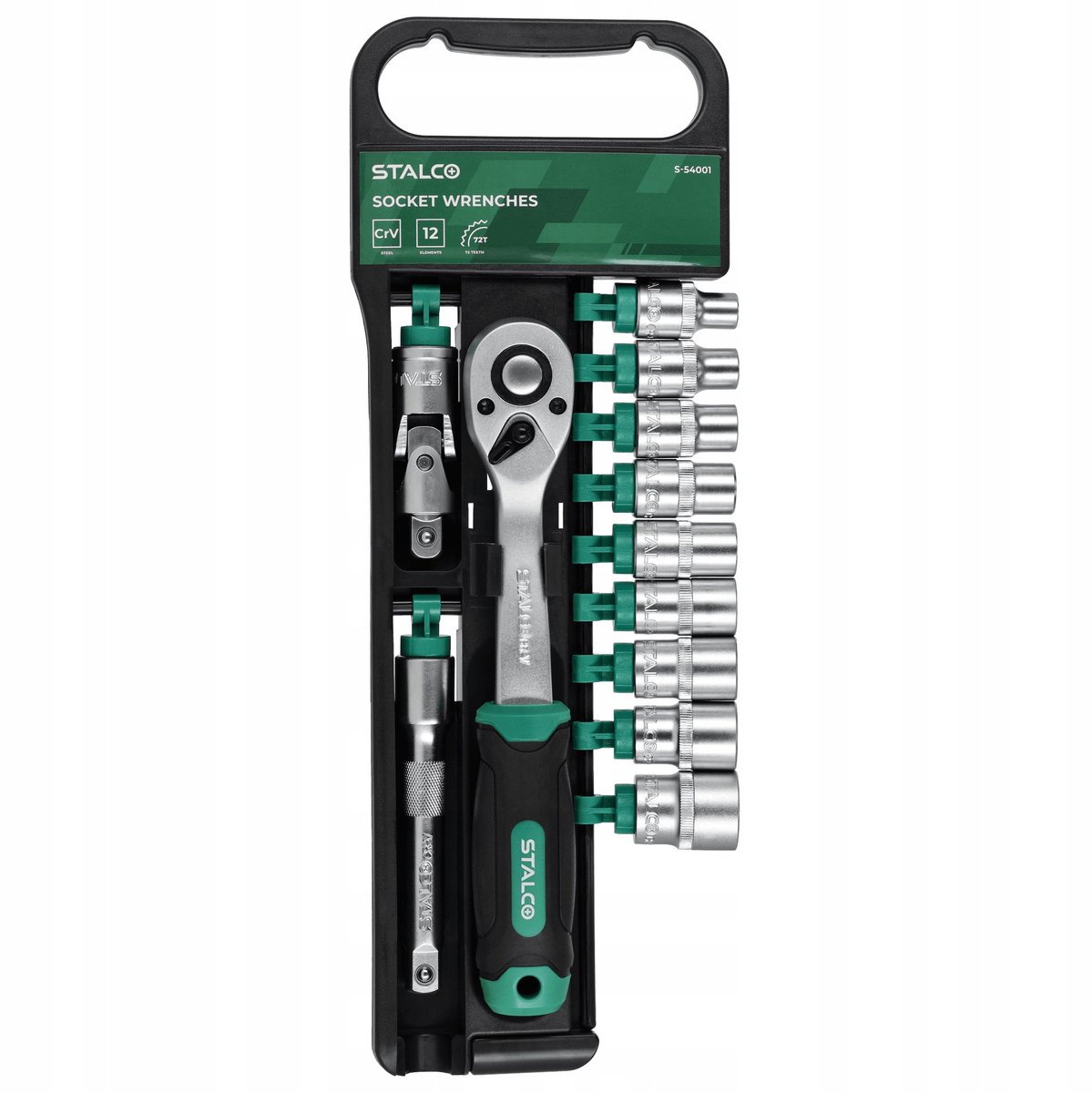 Stalco Doplagssleutel Set 12 Delig 1/2" S-54001 CrV