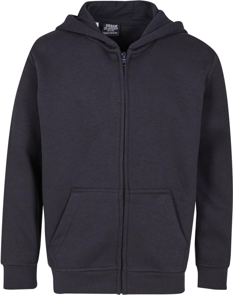 Urban Classics Kids Basic Essential Vest Met Capuchon Kinderen Kids 122/128 Donkerblauw