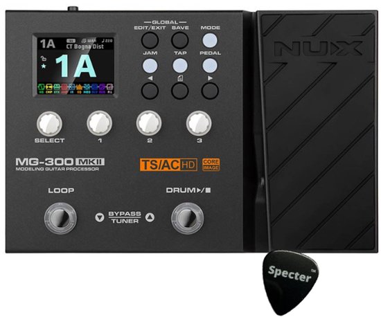 NUX MG-300 MKII multi-effectpedaal – versterker modeling – cab simulatie